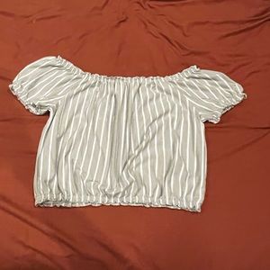 Off the shoulder crop top